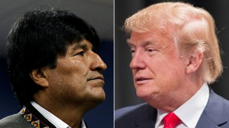 Evo Morales y Donald Trump