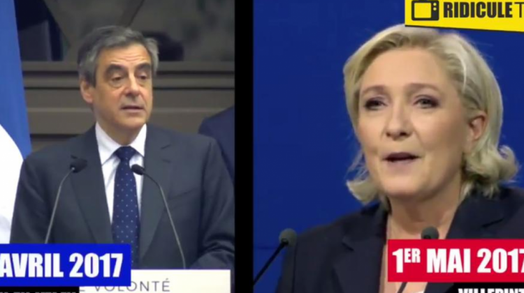 La candidata del Frente Nacional habría plagiado el discurso de Francois Fillon.
