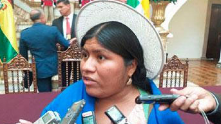 Juanita Ancieta, ejecutiva de las Mujeres Campesinas. Foto de archivo: Erbol.