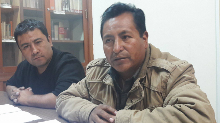 Presidente de la Confederación General de Trabajadores Fabriles de Bolivia, Vicente Pacosillo. Foto: ANF