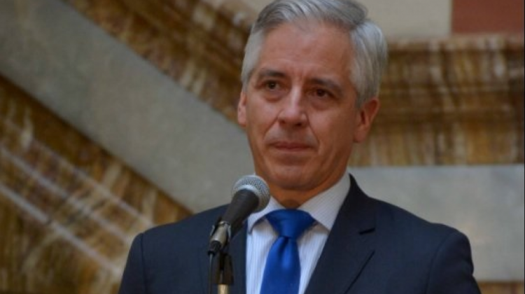 Presidente en ejercicio, Álvaro García Linera . Foto: Vicepresidencia