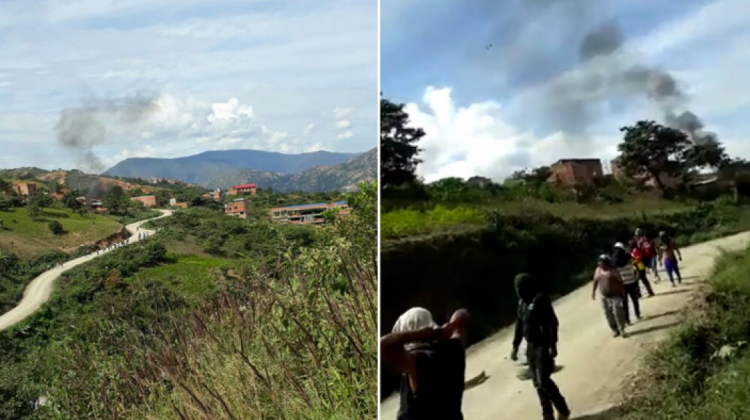 Los enfrentamientos se registraron cerca a la población de Arapata. Foto: FM Bolivia.