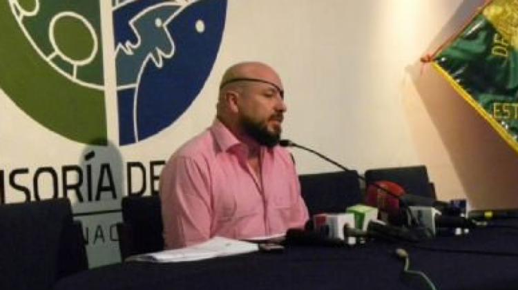 Defensor del Pueblo, David Tezanos Pinto. Foto de archivo: @DPBolivia