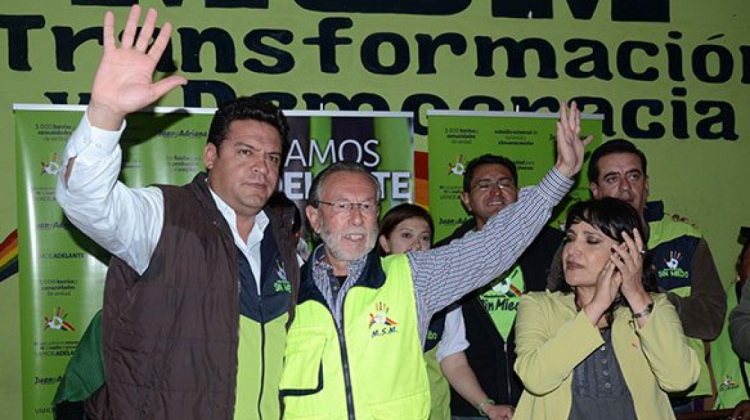 Luis Revilla y Juan del Granado cuando el MSM estaba en carrera electoral. Foto: El Diario