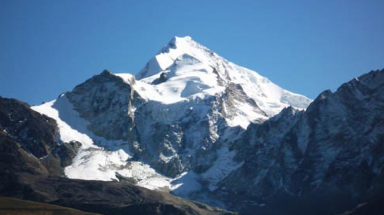 El nevado del Huayna Potosí.