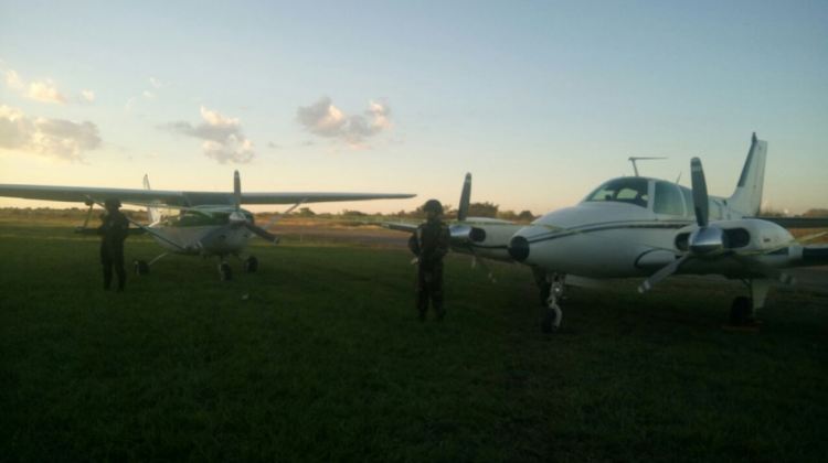 Tres avionetas vinculadas al narcotráfico en Beni. Foto: ANF