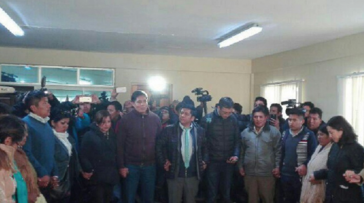 Los nueve bolivianos llegaron a La Paz. Foto: cancillería.