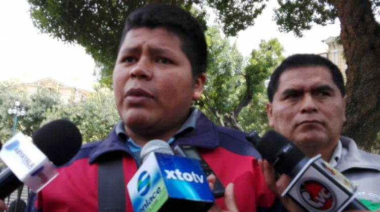 El dirigente máximo de ADEPCOCA, Franklin Gutiérrez. Foto: ANF