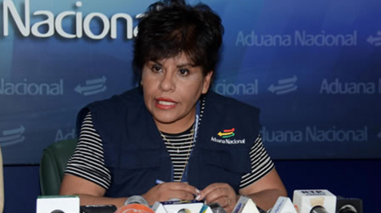 Marlene Ardaya, presidenta de la Aduana Nacional. Foto: Aduana