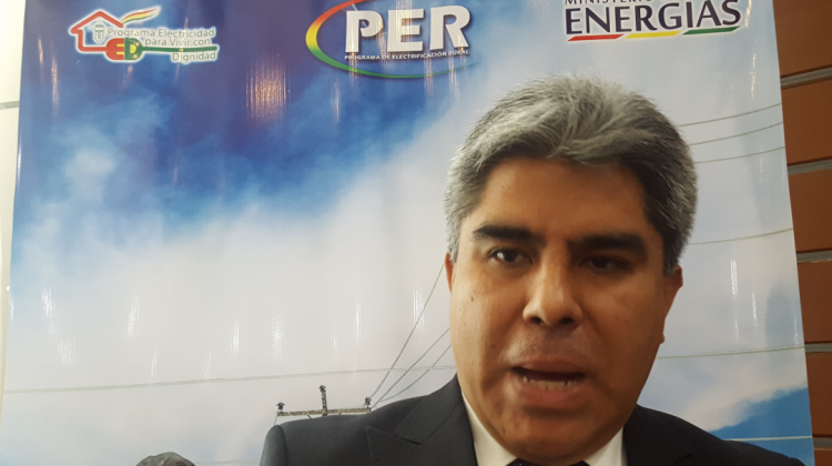 Joaquín Rodríguez, viceministro de Electricidad y Energías Alternativas. Foto: ANF