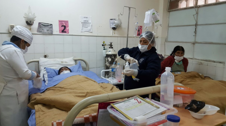 Pacientes en el Hospital de Clínicas. Foto: ANF