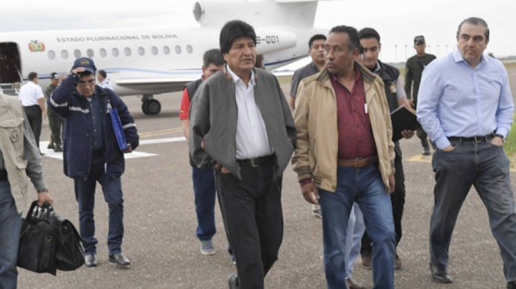 El presidente Evo Morales junto a José Domingo Vásquez. Foto archivo: ANF