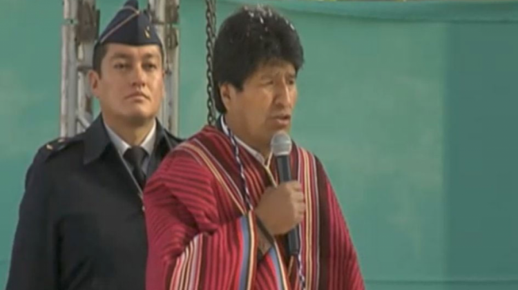 Evo Morales. (Captura de pantalla: BTV)