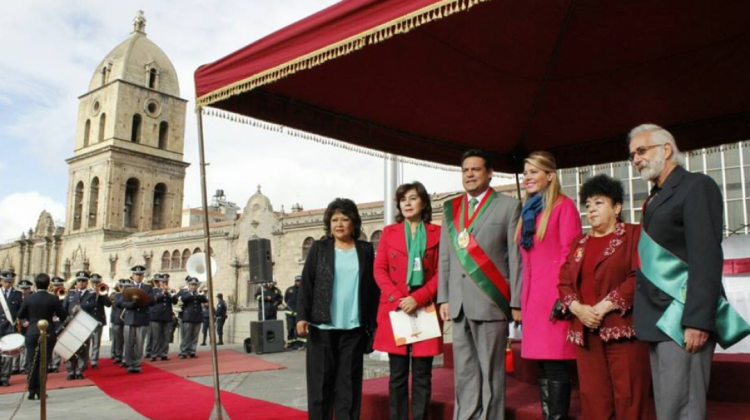 El alcalde de La Paz, Luis Revilla, dio inicio a las fiestas julianas.   Foto: amn.bo