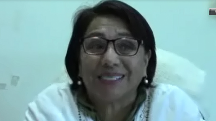 Bertha Velasco dijo que no renunciará y que Régimen Penitenciario puede actuar en emergencias. Foto: captura de pantalla.