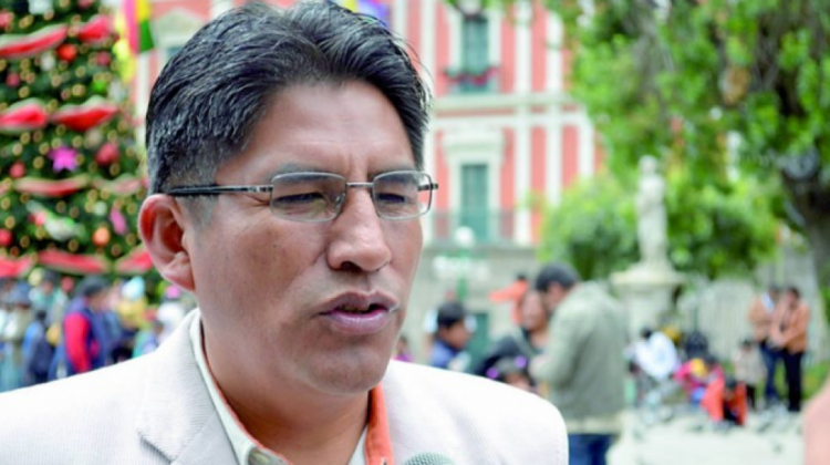Félix Patzi es gobernador del departamento de La Paz. Foto: Correo del Sur