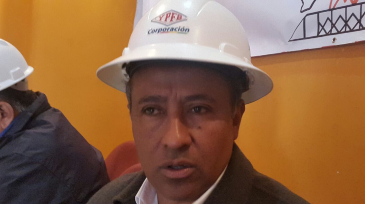 Dirigente petrolero, José Domingo Vásquez. Foto: ANF