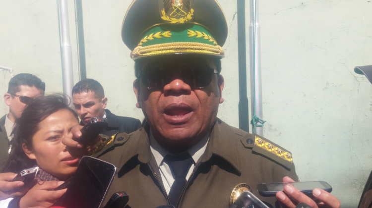 El Comandante de la Policía Boliviana, general Abel de la Barra. Foto: archivo/ANF