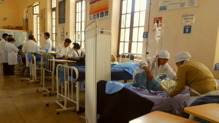 Una de las unidades del hospital de Clínicas en La Paz. Foto: ANF