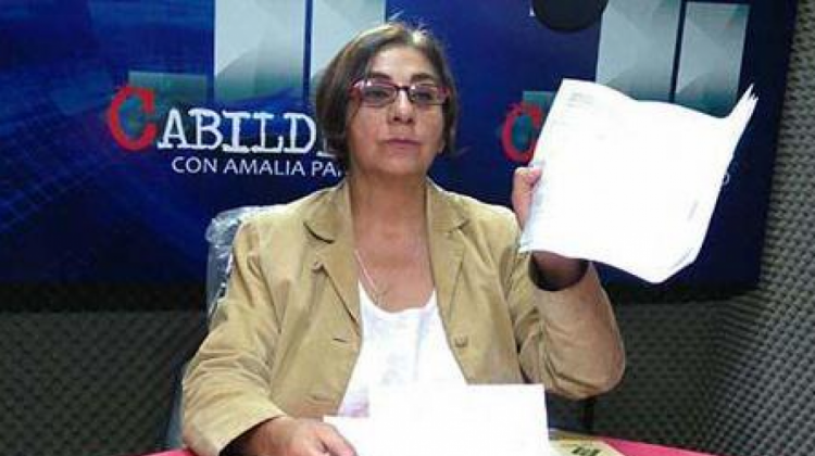 Periodista Amalia Pando.