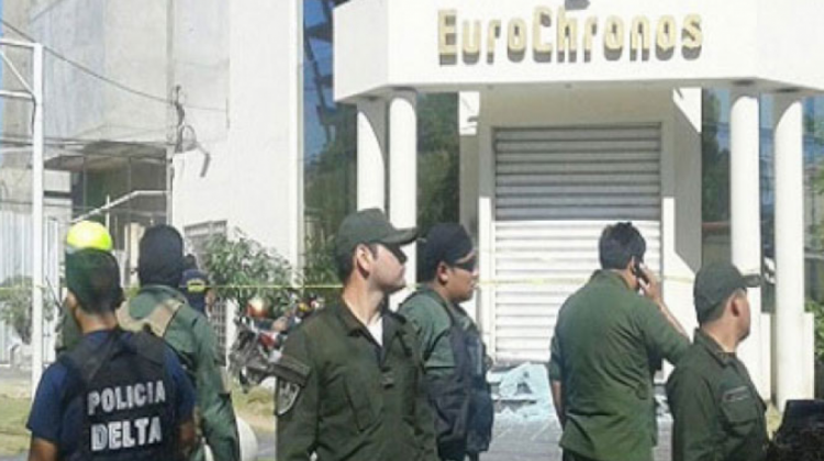 El asalto a la joyería Eurochronos, ubicada en la ciudad de Santa Cruz, se registró el pasado 13 de julio.