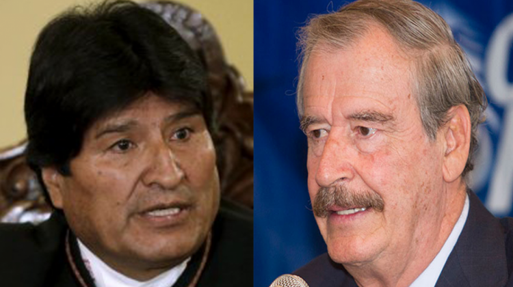 Evo Morales y Vicente Fox.