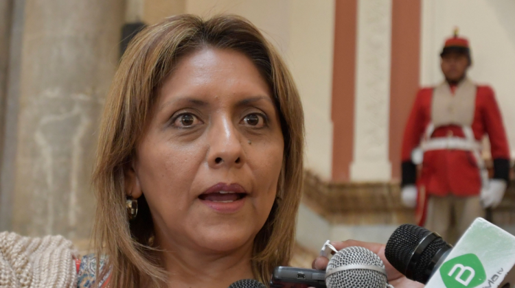 Ministra Gisela López. Foto: ABI.