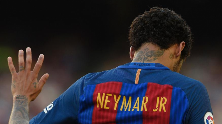 Neymar se despidió de sus compañeros del FC Barcelona.
