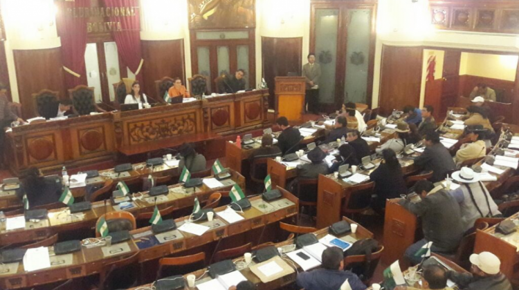 La sesión de la Cámara de Diputados donde se debatió el artículo 153 del Código del Sistema Penal.