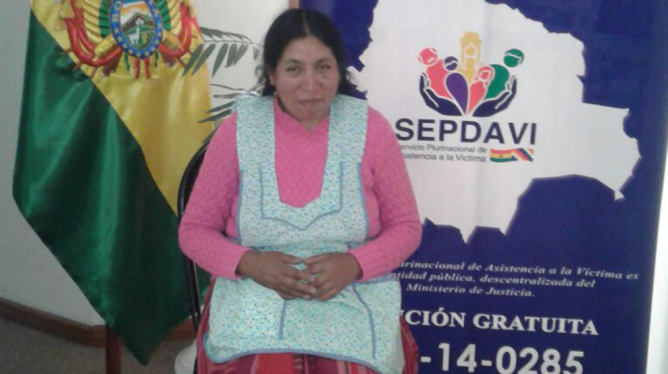 Tomasita Machaca trabajará en SEPDAVI del Ministerio de Justicia. Foto: Ministerio de Justicia