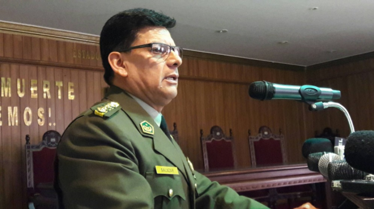 El excomandante de la Policía Boliviana, general Rino Salazar. Foto: archivo/ABI