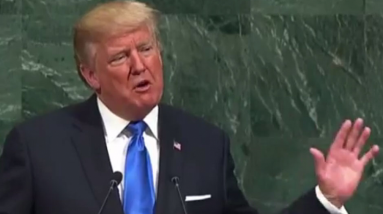 Donald Trump en la ONU. Foto: Captura de pantalla.