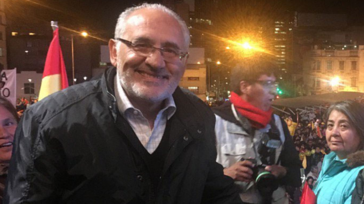Carlos Mesa participó de las movilizaciones del 10 de octubre en defensa de la democracia. Foto: @carlosdmesag