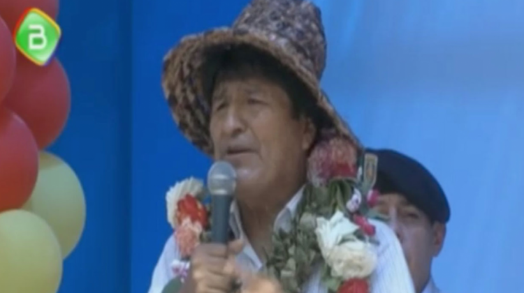 Evo Morales. Foto: BTV/Captura de pantalla.