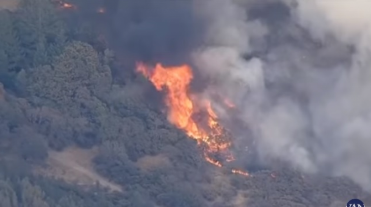 Incendios en el norte de California. Foto: Captura de pantalla