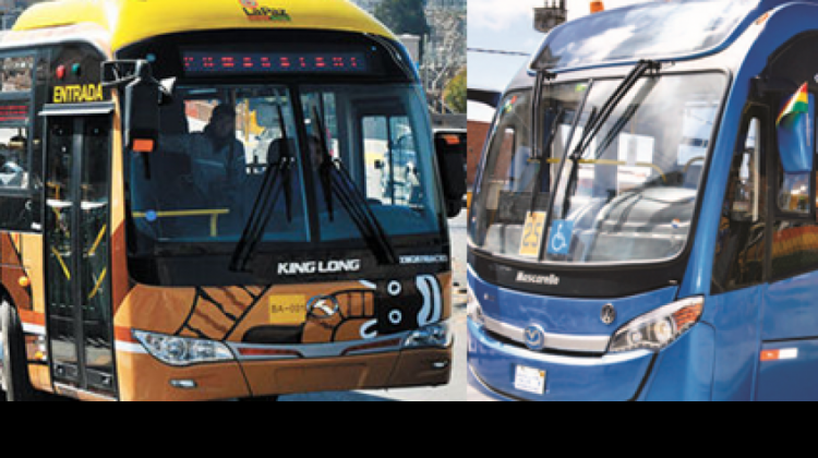 El Pumakatari y Wayna Bus.