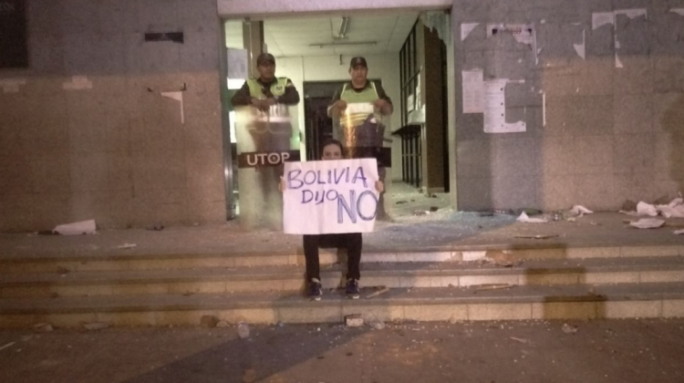 Tres personas fueron aprehendidas tras los destrozos, este jueves fueron liberados. Foto: Archivo