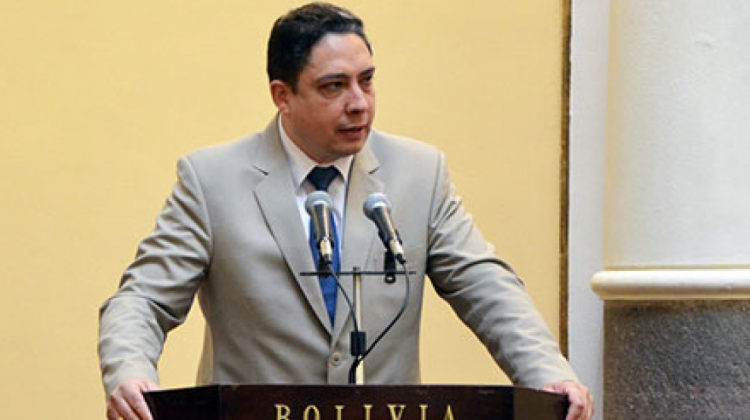 Ministro Héctor Arce. Foto de archivo: Ministerio de Justicia.