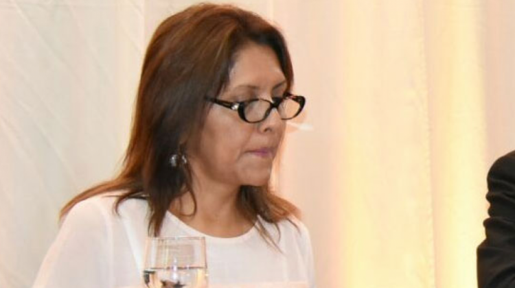 Ministra de Comunicación, Gísela López. Foto: @huanacuni_m.