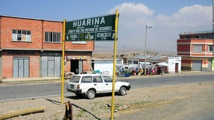 La localidad de Huarina.