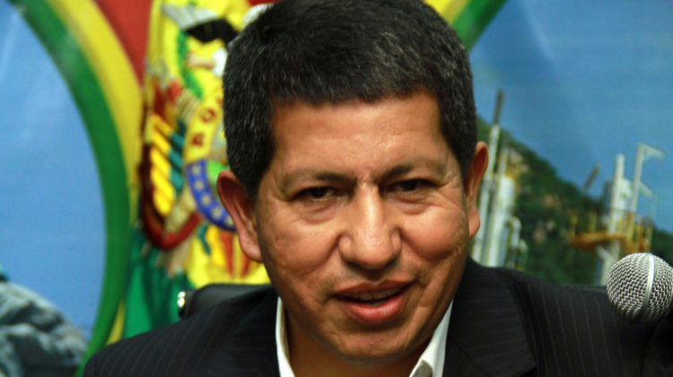Ministro de Hidrocarburos, Luis Alberto Sánchez.