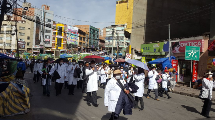 Una protesta de los médicos. Foto: ANF