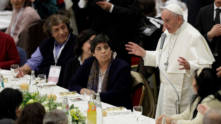 El Papa Francisco durante la primera “Jornada Mundial de los Pobres”. Foto: @news_va_es