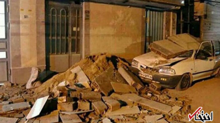 Parte de los destrozos causados por el terremoto. Foto: www.entekhab.ir