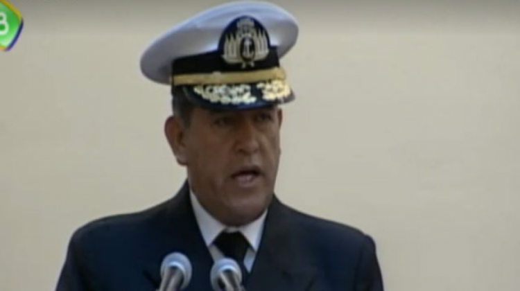 Almirante Yamil Octavio Borda Sosa. Foto: BTV/Captura de pantalla.