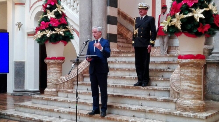 Presidente en ejercicio, Álvaro García Linera . Foto: ANF