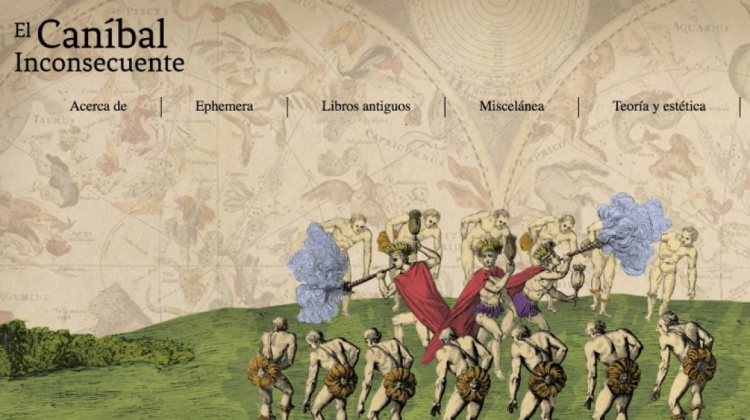 La tapa del portal del "El Caníbal Inconsecuente”.   Foto: Captura de pantalla