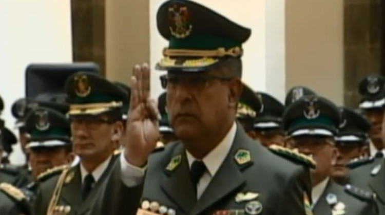 El general Faustino Mendoza. Foto: BTV/Captura de pantalla.
