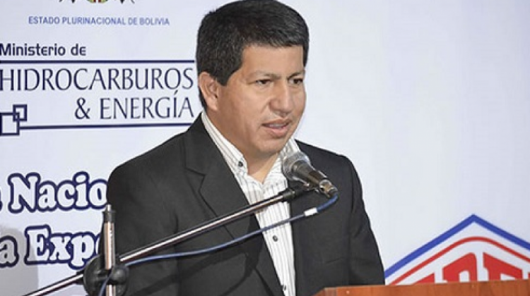Ministro de Hidrocarburos, Luis Alberto Sánchez.  Foto: ABI