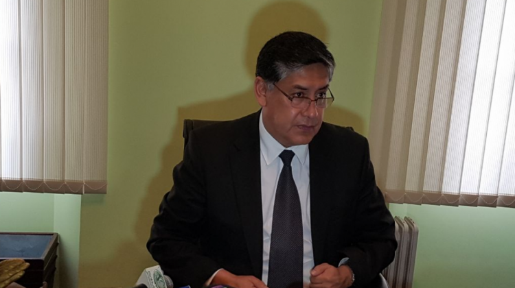 El presidente del TDJ de La Paz, Juan Lanchipa. Foto: ANF